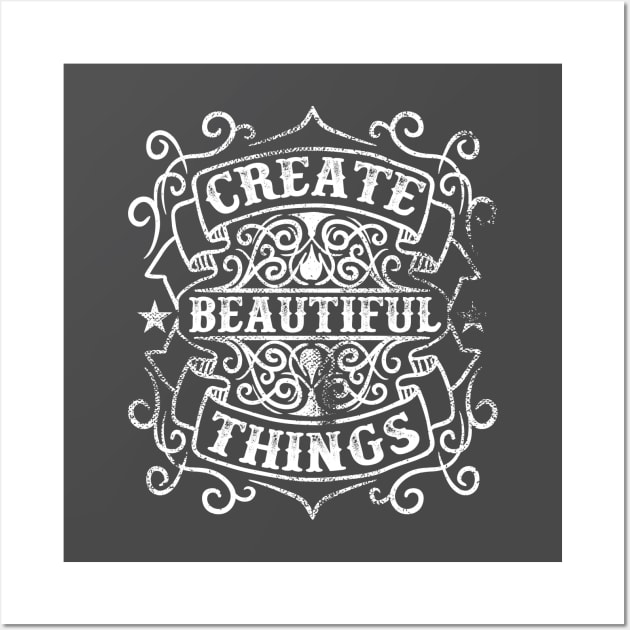 Create Beautiful Things Vintage Chalkboard Wall Art by CoffeeandTeas